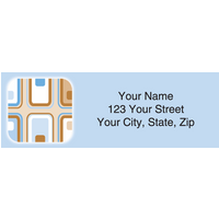 Geometric Address Labels Set of 200