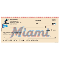 Miami Marlins Sports Personal Checks - 1 Box - Singles
