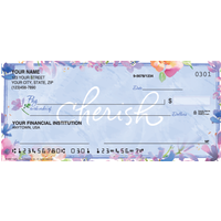 In Full Bloom Flower Personal Checks - 1 Box - Duplicates