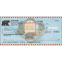 Cabin Fever Scenic Personal Checks - 1 Box - Singles