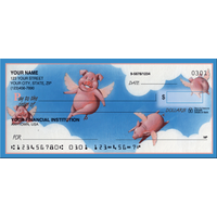 When Pigs Fly Animal Personal Checks - 1 Box - Duplicates