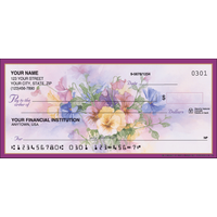 Pansies Garden Personal Checks - 1 Box - Duplicates