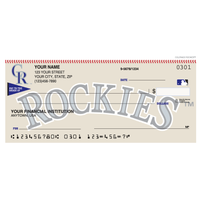 Colorado Rockies Sports Personal Checks - 1 Box - Singles
