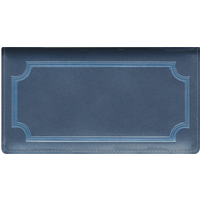 Oxford Blue Leather Checkbook Cover