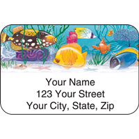 Tropical Aquarium Address Labels