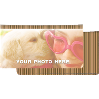 Styles Blue Plaid Fabric Photo Checkbook Covers