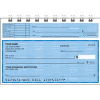 Blue Safety Top Stub Checks - Singles
