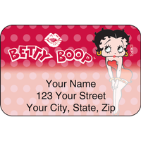 Betty Boop Charm Address Labels