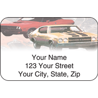 Muscle Car Address Labels