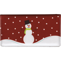 Snowman Checkbook Cover