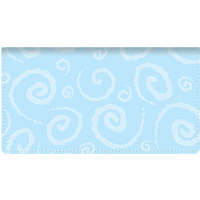 Swirls Fabric Checkbook Cover