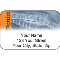 Denim Address Labels