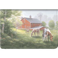 America Top Stub Fabric Checkbook Cover