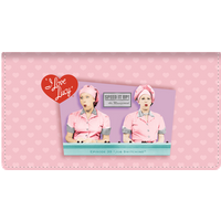 I Love Lucy Leather Checkbook Cover