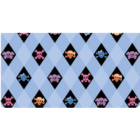 Skullies Fabric Checkbook Cover
