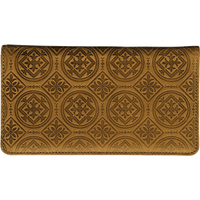 Tuscan Spice Leather Checkbook Cover