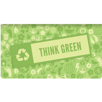 Green Routine Fabric Checkbook Cover
