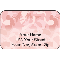 Girly Camo Address Labels