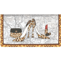 Concrete Jungle Leather Checkbook Cover
