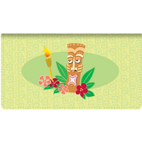 Tiki Fabric Checkbook Cover