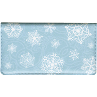 Snowflake Fabric Checkbook Cover