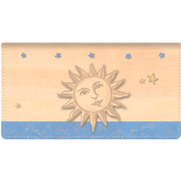 Sun & Moon Fabric Checkbook Cover