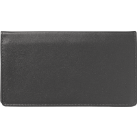 Black Leather Checkbook Cover