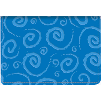 Swirls Top Stub Checkbook Cover