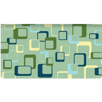 Geometric Fabric Checkbook Cover