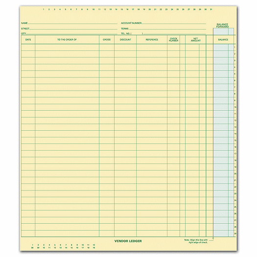 Vendor Ledger