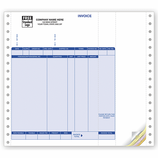 Invoices, Continuous, Classic