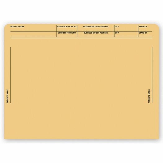 File Pocket Envelopes, 40lb. Kraft, Pre-Printed