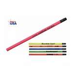 Fluorescent Pencil with Black Ferrule and Eraser