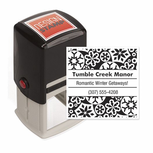 Snowflakes Design Stamp - Self-Inking