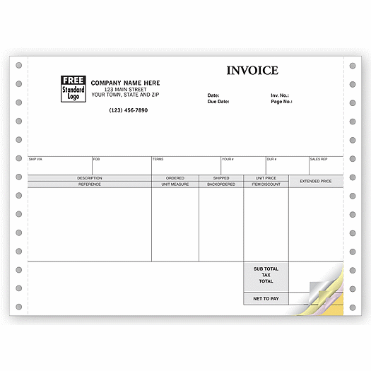 Invoices, Continuous, Classic