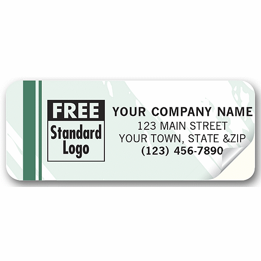 Advertising Labels, Colors Design, Padded,  2 1/2 X 1
