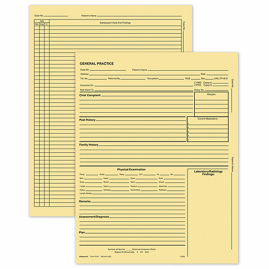 General Practice Form  W/O Accts