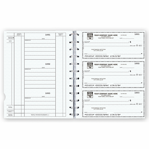 The Newport Deskbook, 3-On-A-Page Compact Size Checks
