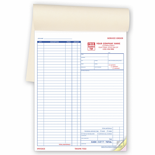 Service Orders - Large Booked