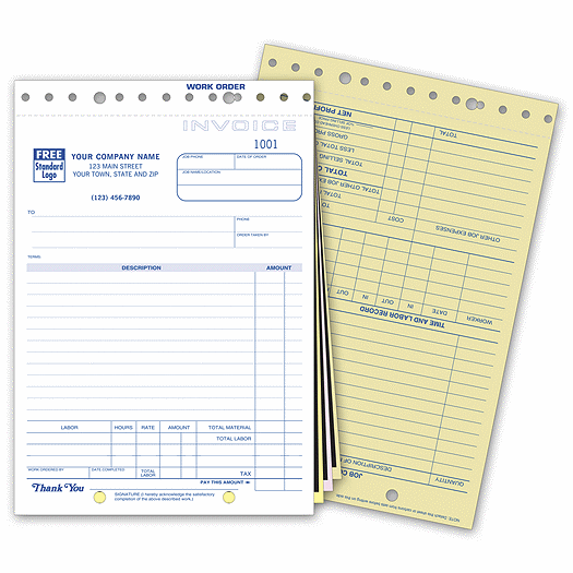 Work Orders - with Carbons
