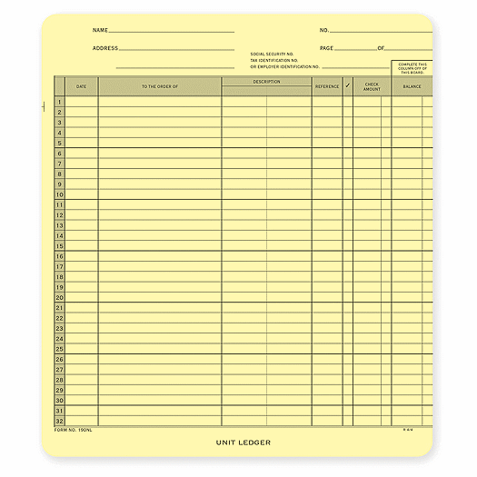 General Disbursement Ledger