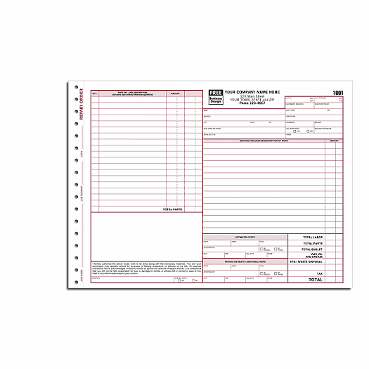 Repair Orders with Large Terms Area