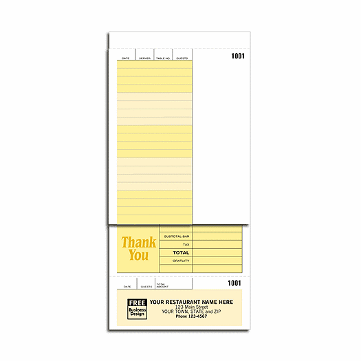 Guest Checks - Sets