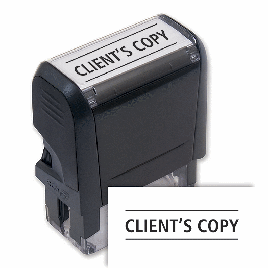Client's Copy Stamp - Self-Inking