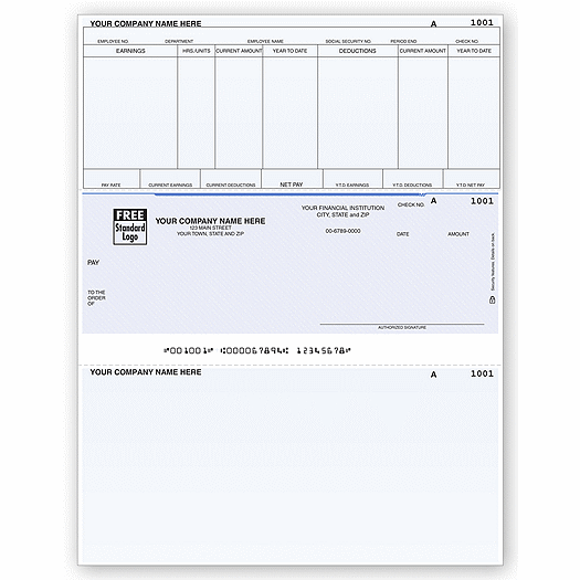 Laser Middle Payroll Check