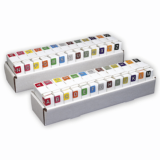 Sycom & Barkley Alpha Roll Labels Starter Set, 500 per roll