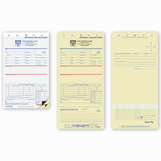 Technical Service Orders - with Carbons