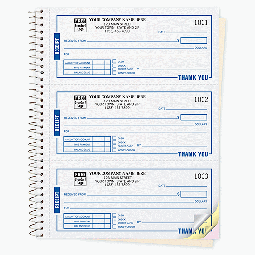 Receipts - High-Impact Booked Desk-Size