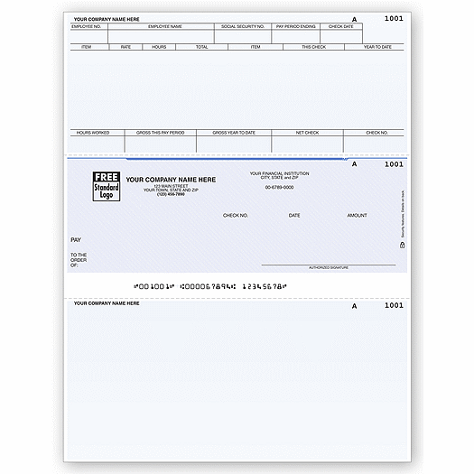 Laser Middle Payroll Check
