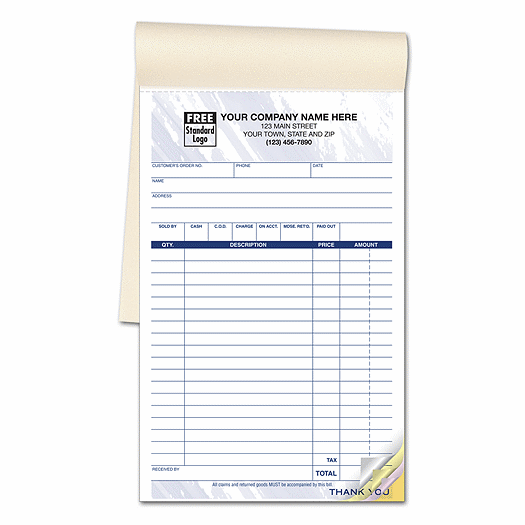 Multi-Purpose Sales Books, Colors Design, Large Format